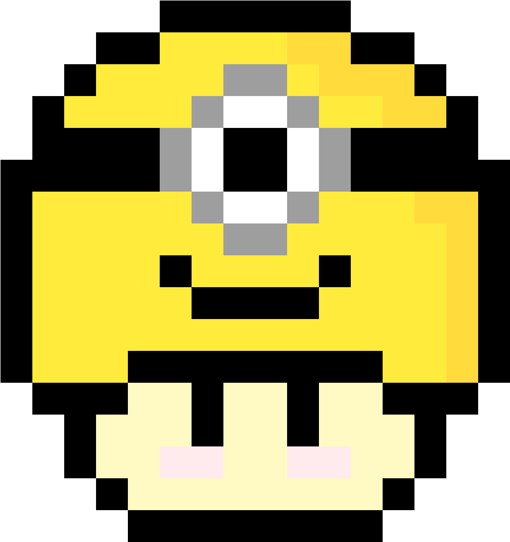 Pixel Art Mario Mushroom Clipart (1134x1197), Png Download