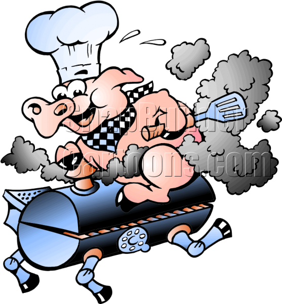 Chef Pig Sitting On - Rebel Pig Palmyra Mo Clipart (600x600), Png Download
