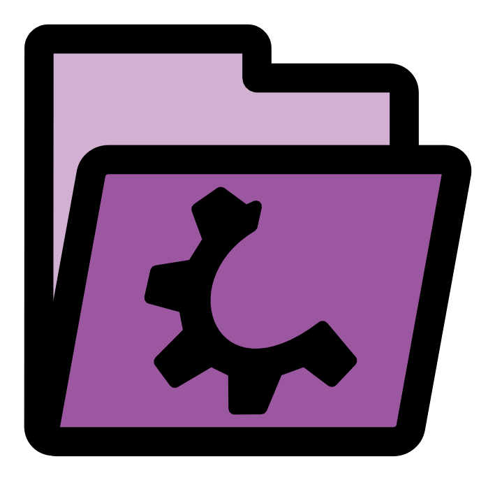 Primary Folder Violet - Folder Open Closed Icon Png Clipart (800x800), Png Download