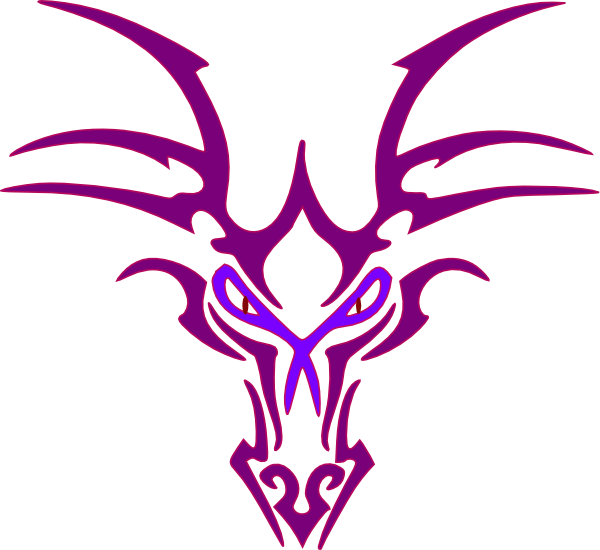 Simple Easy Dragon Tattoo Clipart (600x550), Png Download