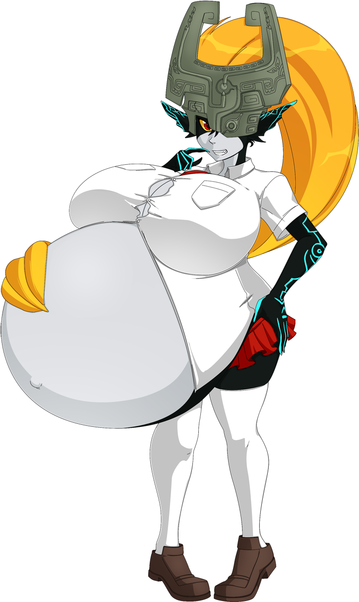 Legend Of Zelda Midna Belly Inflation Clipart (900x1296), Png Download