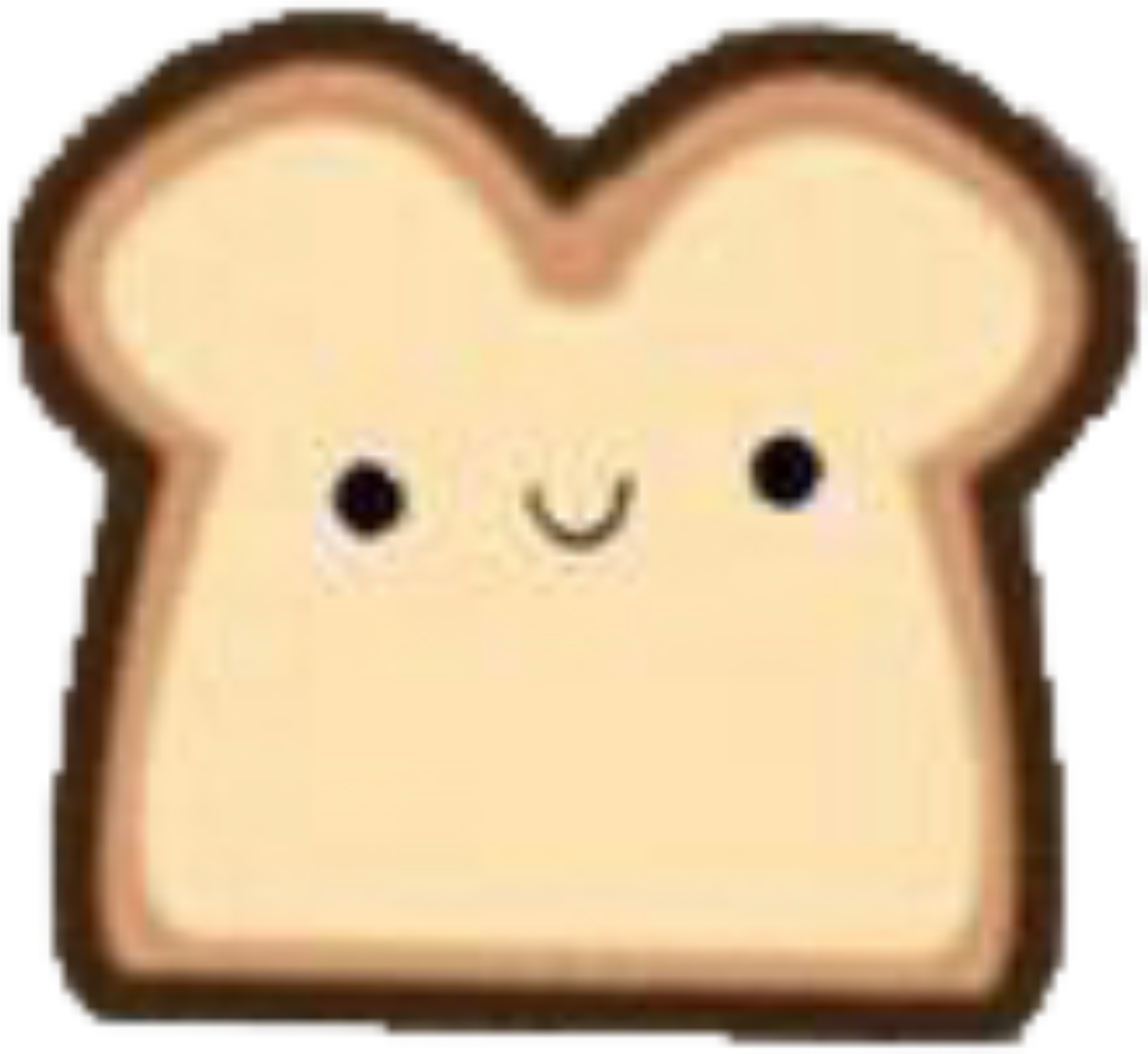 Toast #loveitloveit #freetoedit - Cartoon Clipart (3464x3464), Png Download