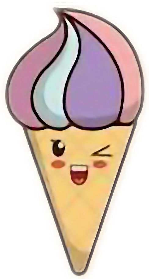 #cute #cutefood #food #lolly #icelolly #lollypop #popsicle - Ice Cream Clipart (488x912), Png Download