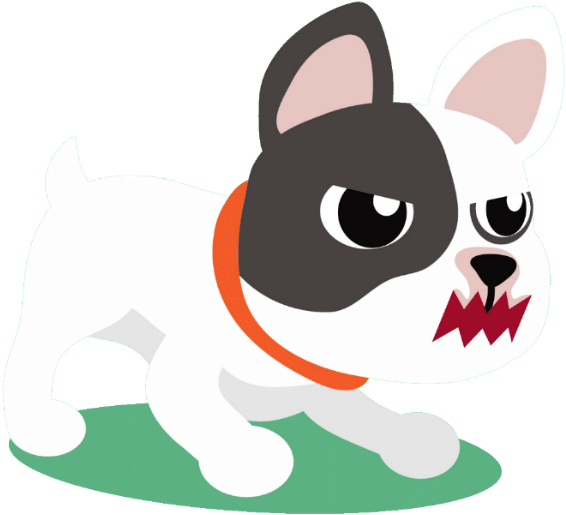Are French Bulldogs Aggressive - Cartoon Clipart (600x600), Png Download