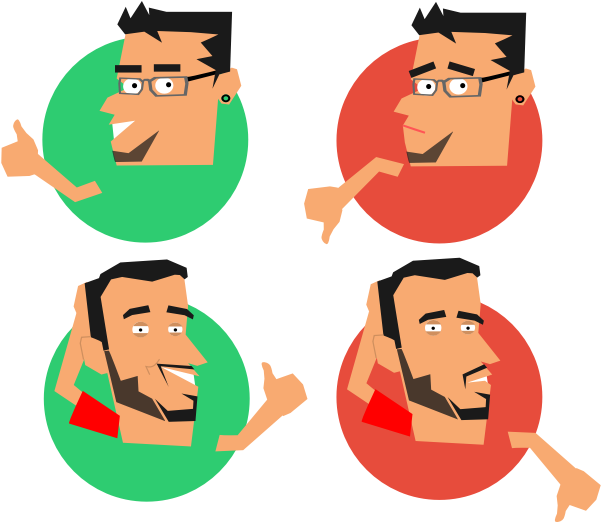 Luiz E Rafael Like Dislike - He Dislike Clipart - Png Download (600x600), Png Download