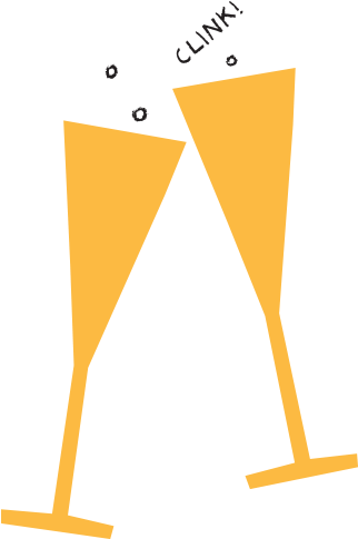 Champagne Glasses Illustration - Champagne Glass Illustration Png Clipart (900x506), Png Download