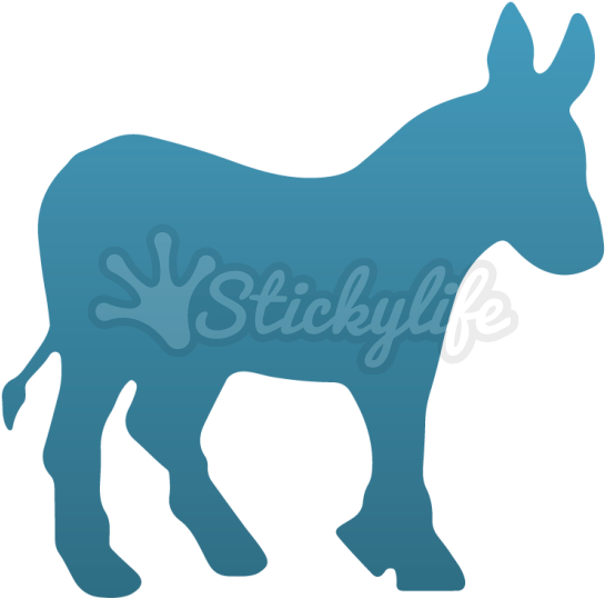 United States Of America Democratic Party Presidential - Democratic Party Donkey Png Clipart (940x587), Png Download