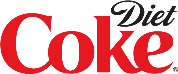 Fizzy Drinks Coca-cola Diet Coke Logo - Diet Coke Logo White Clipart (1000x1000), Png Download