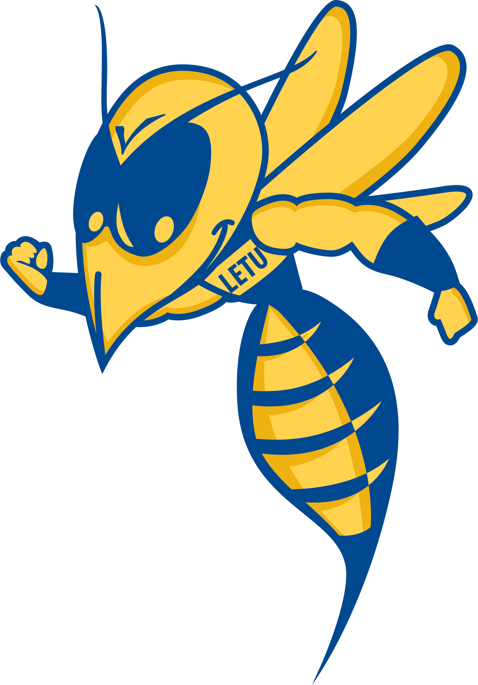 The Letourneau Yellow Jackets - Letourneau University Yellow Jacket Clipart (893x1280), Png Download