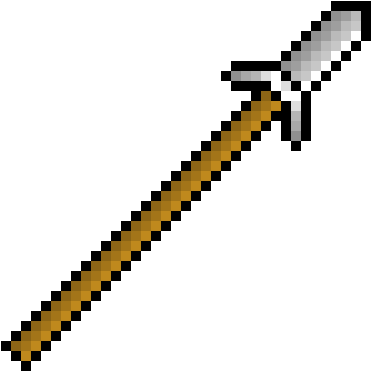 Pixel Art Sword Transparent Clipart (610x570), Png Download