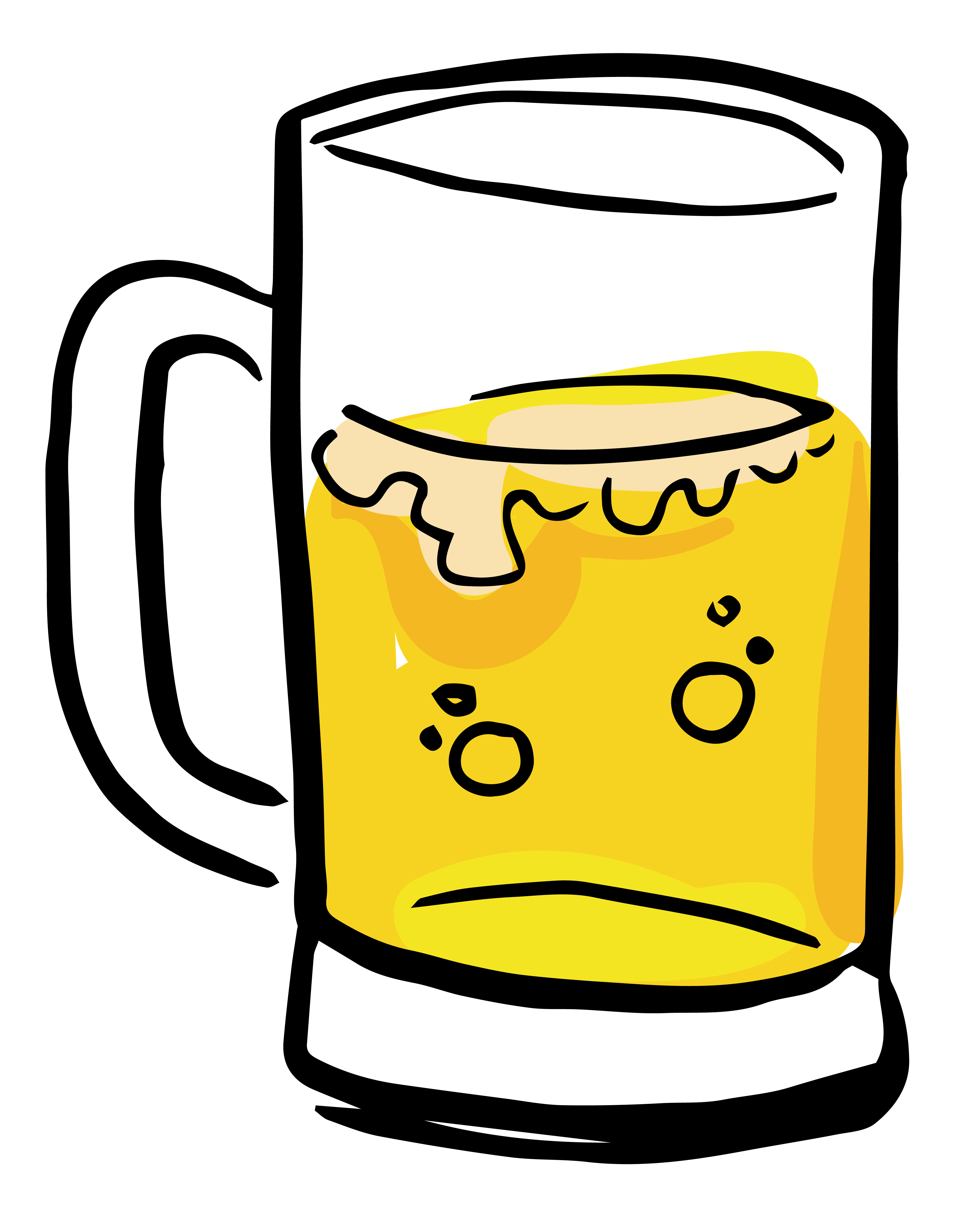 Download Png Transparent Library Glassware Drawing Clip Art - Beer