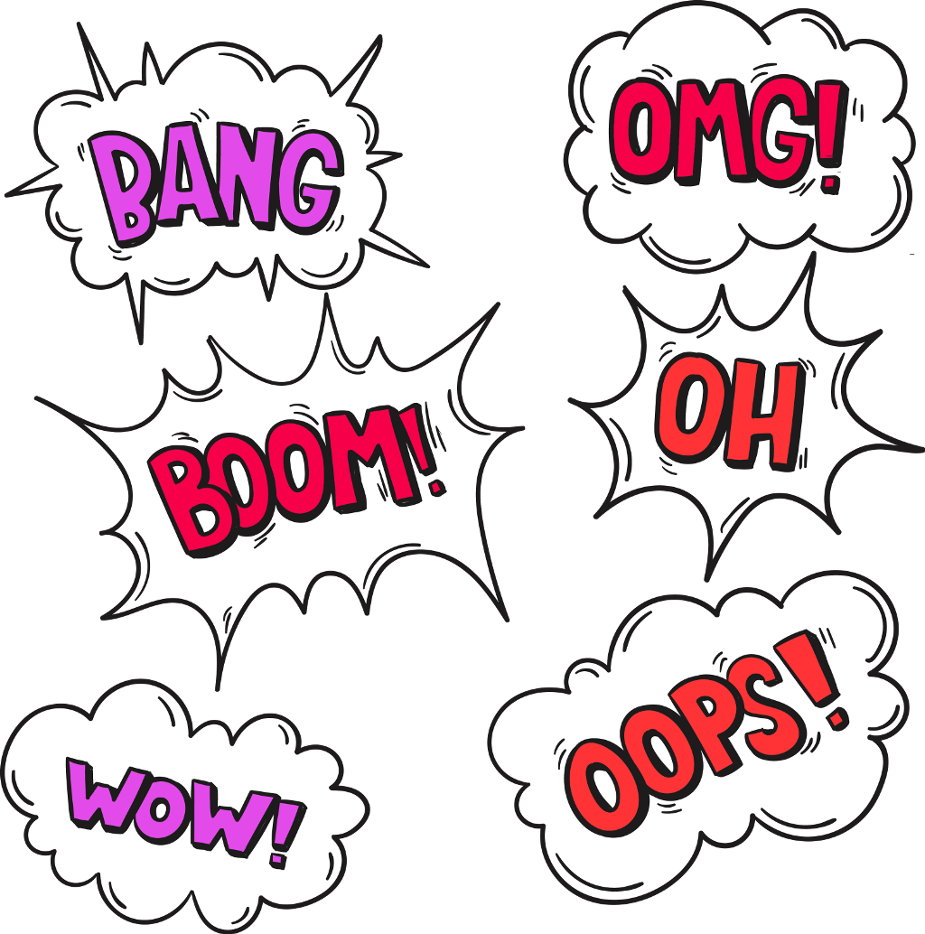 Wow Omg Pow Clipart (1024x1034), Png Download