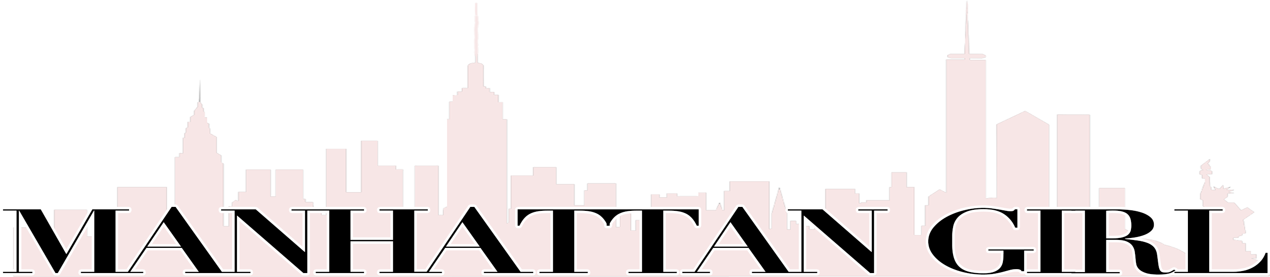Manhattan Girl - Skyline Clipart (2618x569), Png Download