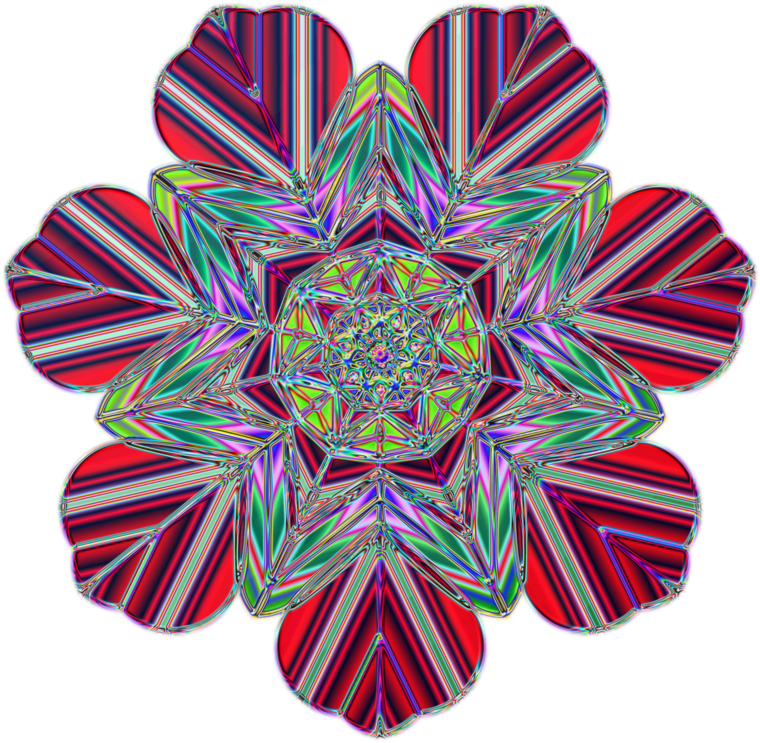 Circle,symmetry,petal - Transparent Psychedelic Png Clipart (767x750), Png Download
