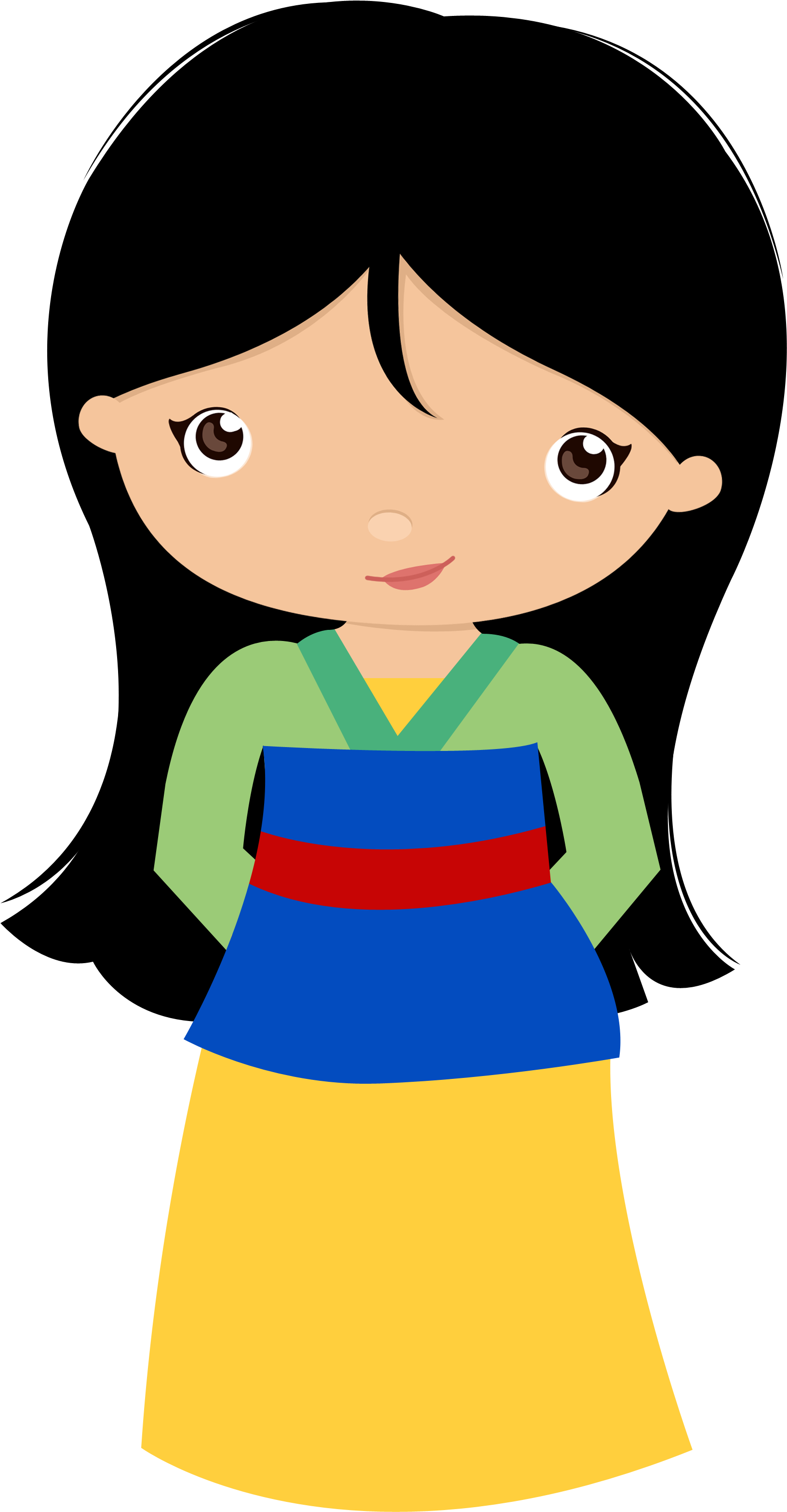 Mulan E Pocahontas Cat Clipart (2124x3390), Png Download