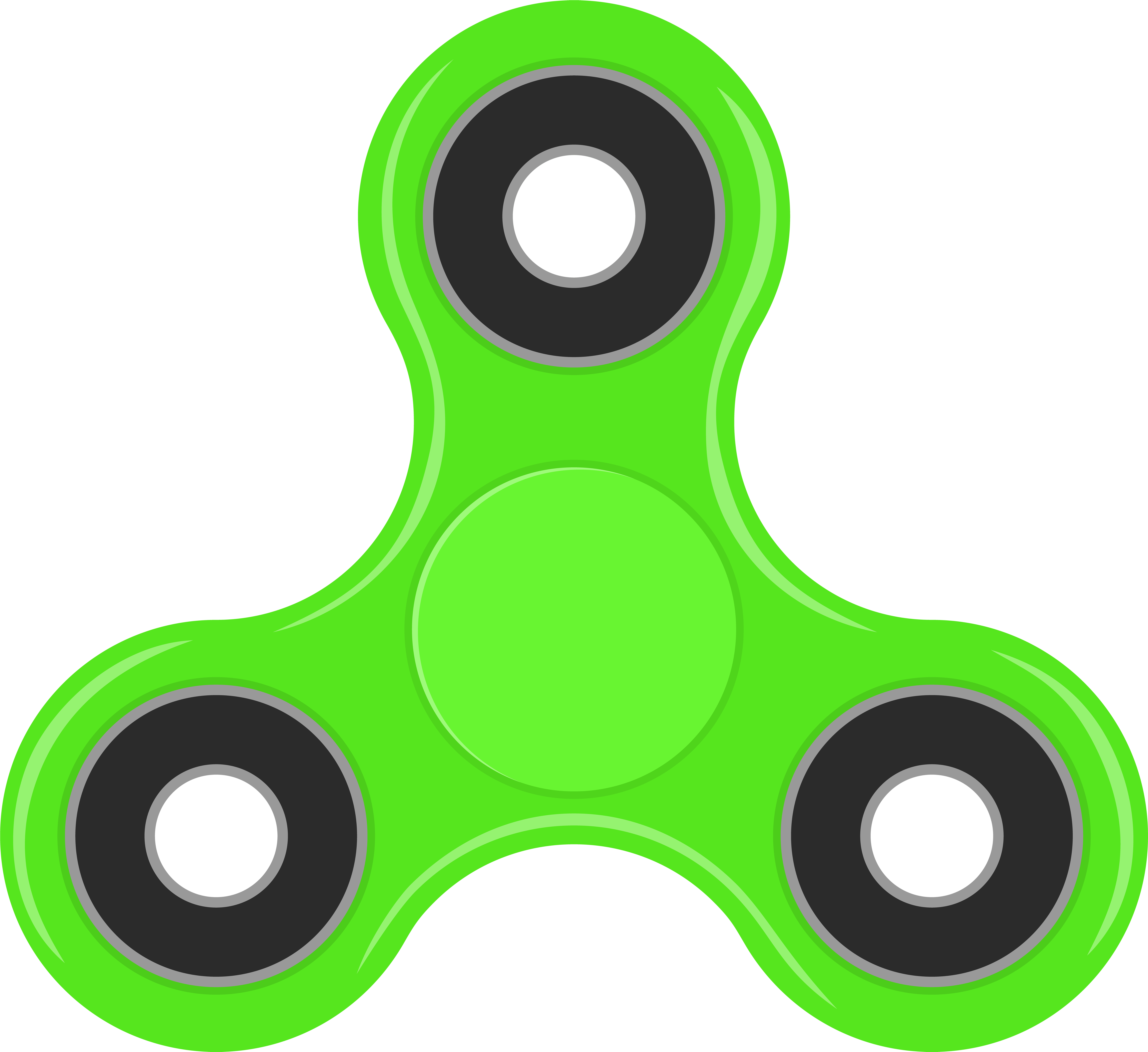 Spinner Green Png Clip Art Transparent Png (8000x7332), Png Download