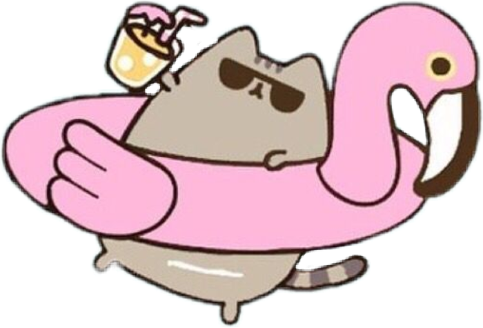 Cute Pusheen Clipart (700x475), Png Download