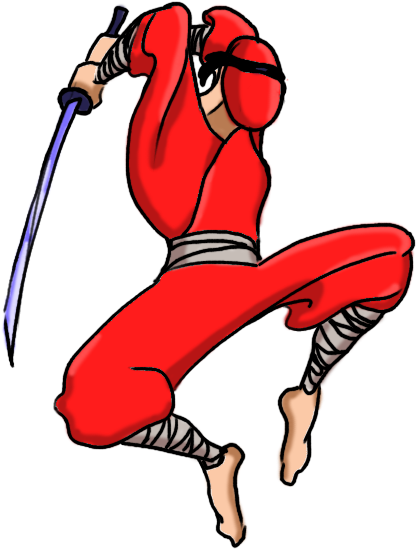How To Draw Cartoon People And Cartoon Characters - Easy Ninja Drawing Cartoon Step By Step Clipart (600x600), Png Download