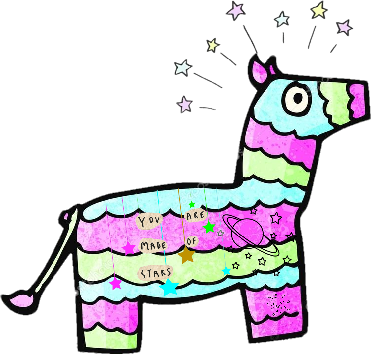 #sticker #pinata #pinatachallenge #stickerchallenge - Pinata Dessin Clipart (749x714), Png Download