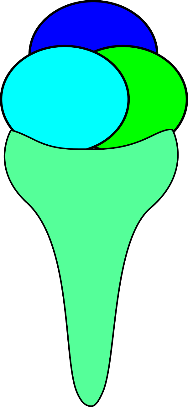 Ice Cream Cone Clipart (600x1297), Png Download