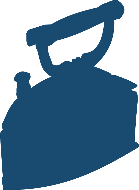 Smoothing Iron Png Images - Old Iron Silhouette Clipart (583x800), Png Download