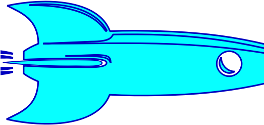 Blue Rocket-1580389290 Clipart (600x600), Png Download