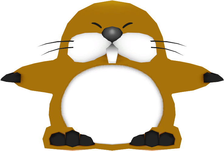 Download Zip Archive - Monty Mole Mario Party Clipart (750x650), Png Download