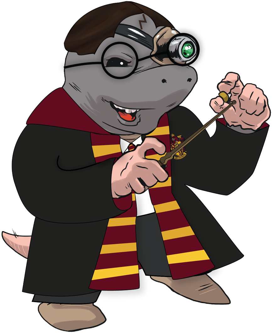 Moley Potter Clipart (954x1200), Png Download