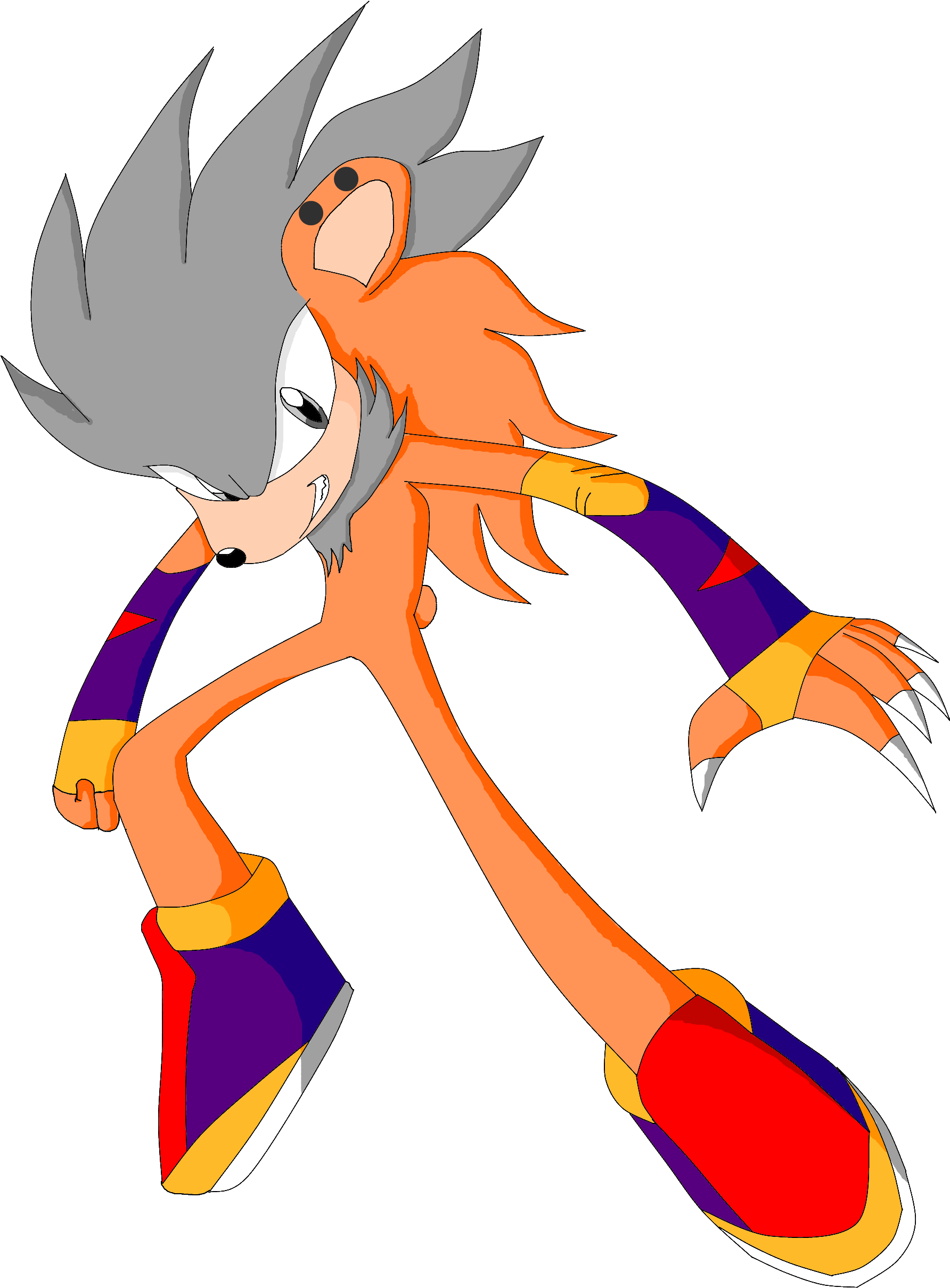 Slash The Mole - Cartoon Clipart (1970x2536), Png Download