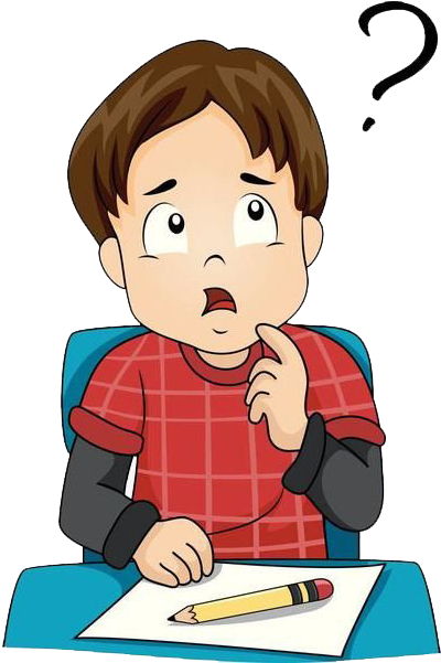 Lecture Png Clipart - Boy Thinking Clipart Png Transparent Png (563x600), Png Download