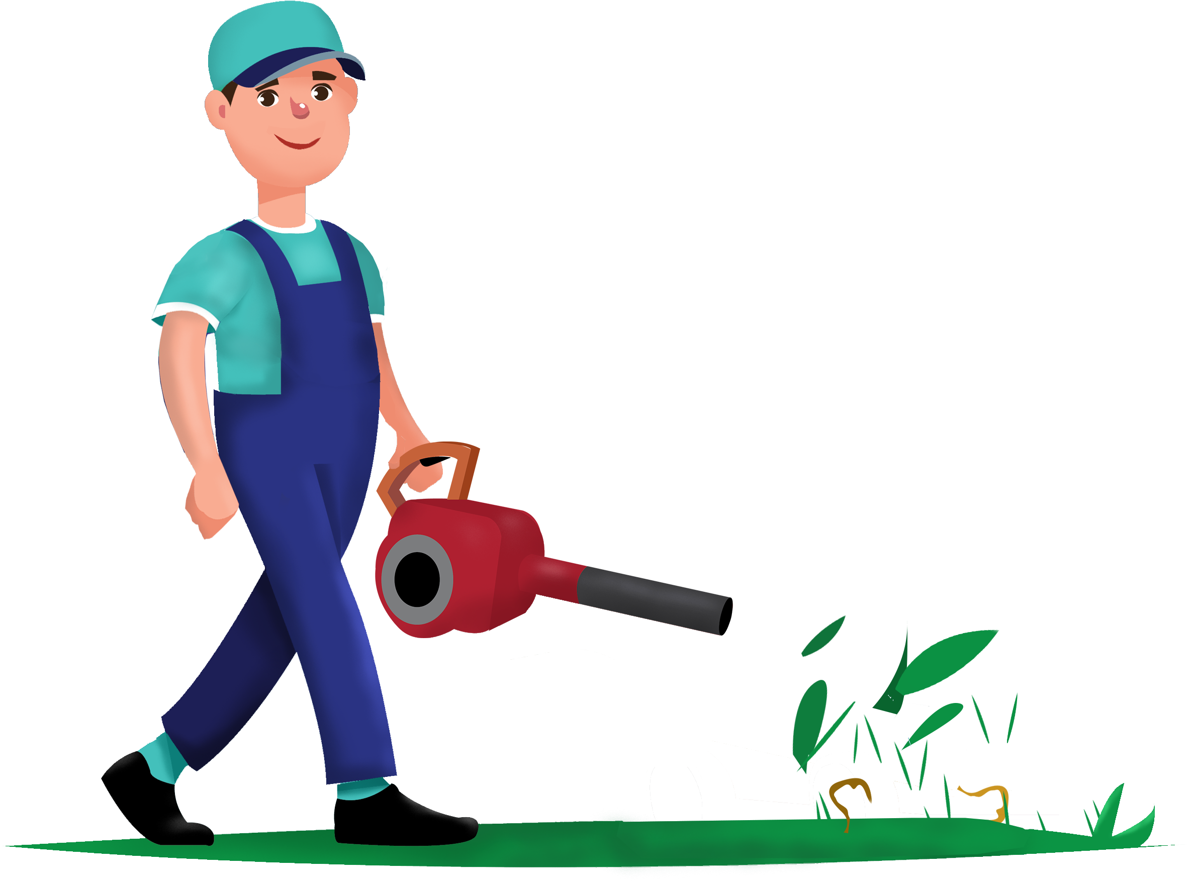 Frisco, Allen, Plano, Mckinney Lawn Mowing Services - Cartoon Clipart (2901x2188), Png Download