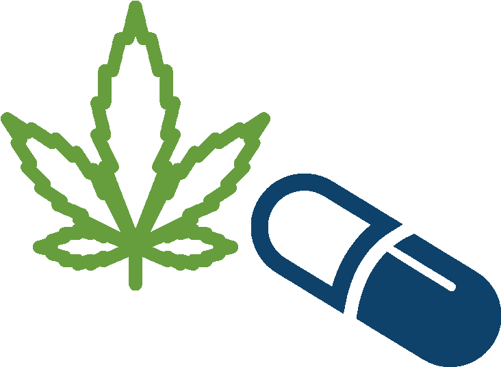 Cannabis Black And White Flat Icon Clipart (746x577), Png Download