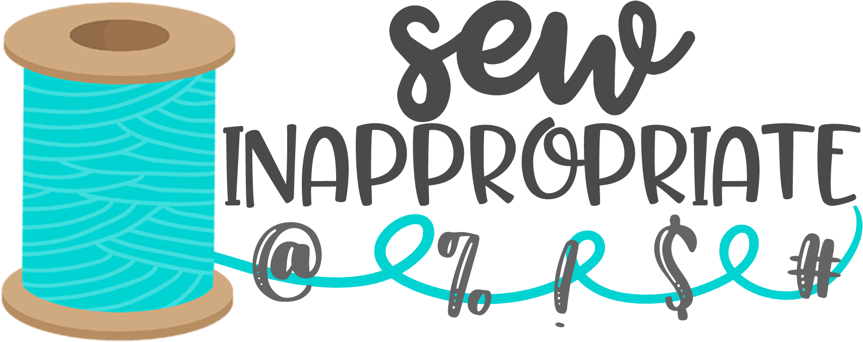 Sew Inappropriate - Feminist Machine Embroidery Designs Clipart (1716x677), Png Download