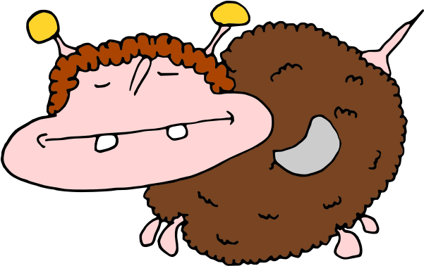 Fluffy Bee - Cartoon Clipart (600x600), Png Download