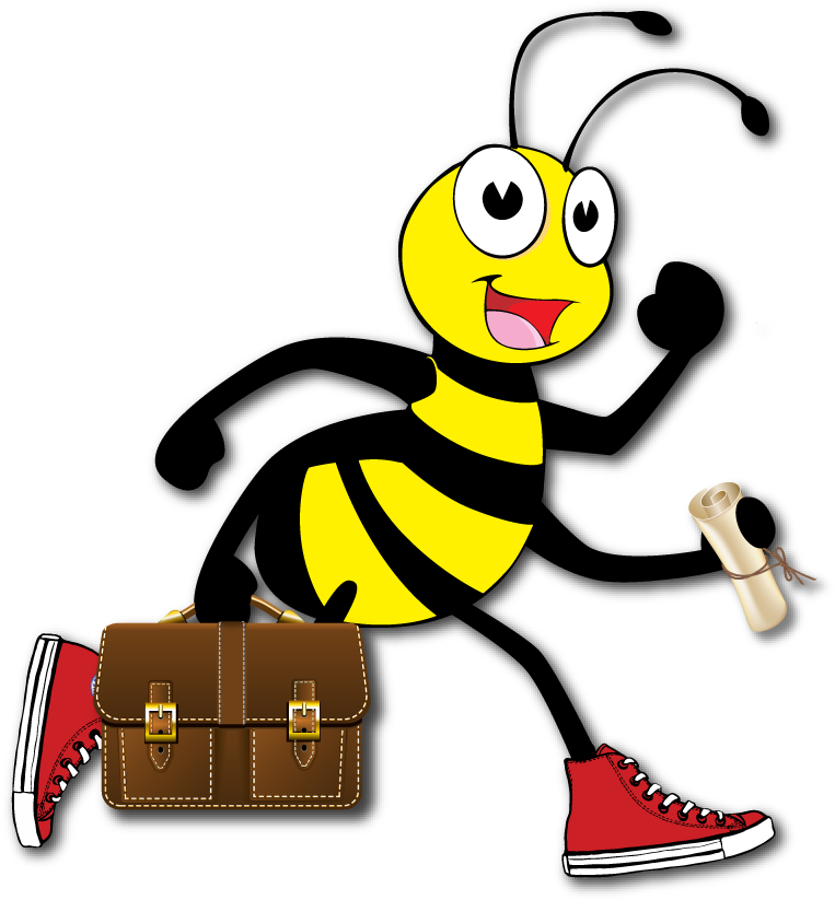 Active Bee Clipart (774x832), Png Download