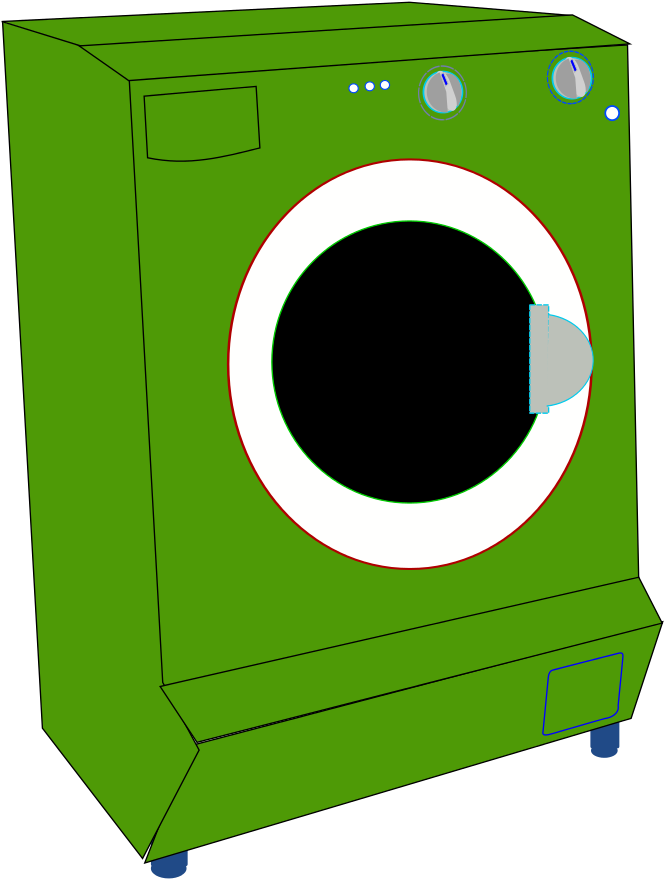 Lawyer In "smelly Washer - Washing Machine Clipart (670x887), Png Download