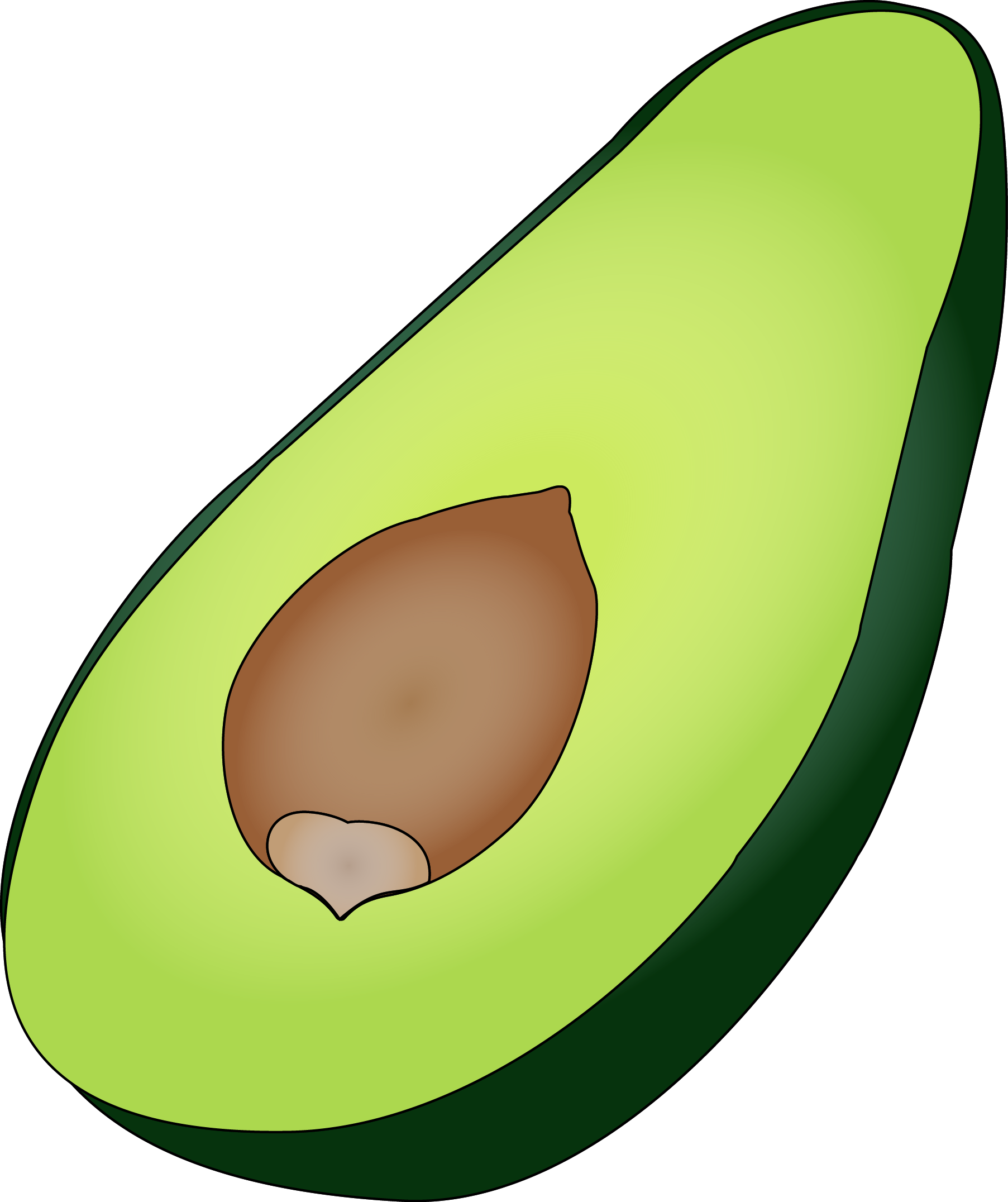 Transition Into Fall Weather With Avocados Clipart (1805x2152), Png Download