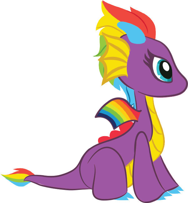 Rainbow Glow - Cartoon - Cartoon Clipart (602x650), Png Download