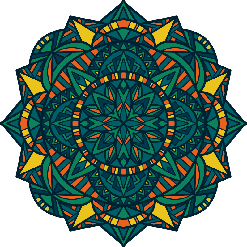 Zen Mandala Vinyl Carpet - Circle Clipart (799x799), Png Download