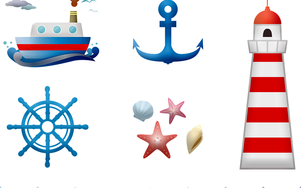 Nautical Theme Party Decorating And Hosting Ideas Color - Clip Art Nautical - Png Download (960x600), Png Download