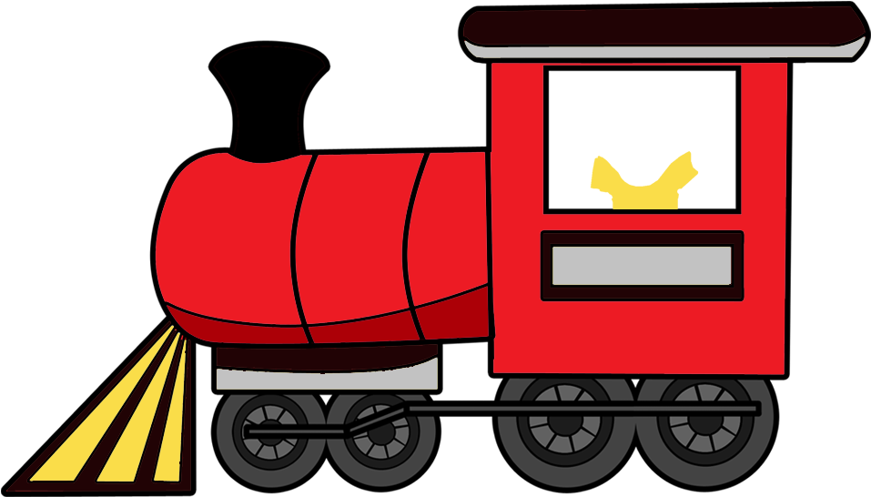 Girl On Train Cartoon Clipart (1000x1000), Png Download