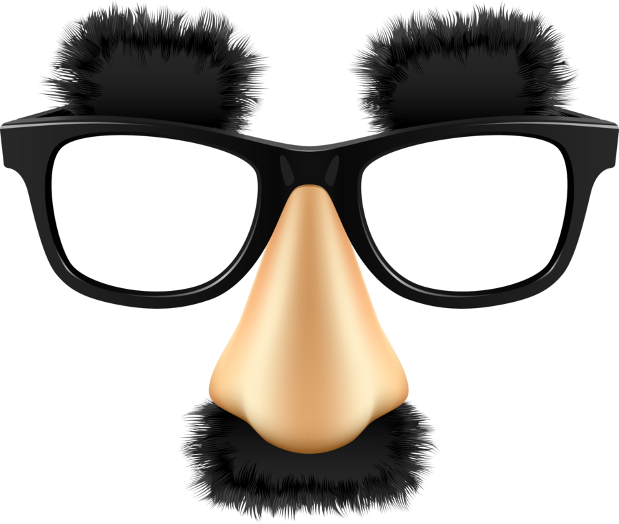Glasses Free Download Png - Groucho Marx Mask Clipart (900x762), Png Download