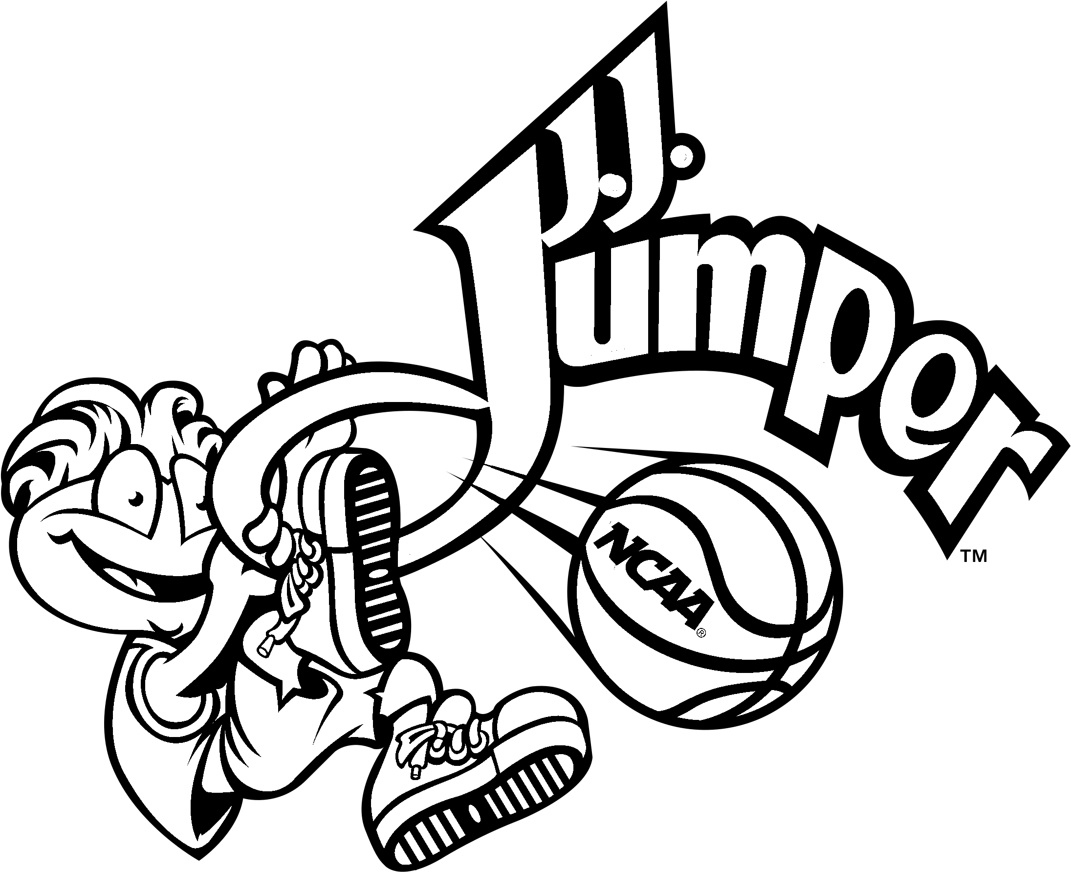 J J Jumper Logo Black And White Illustration Clipart Full Size Clipart (5675436) PinClipart
