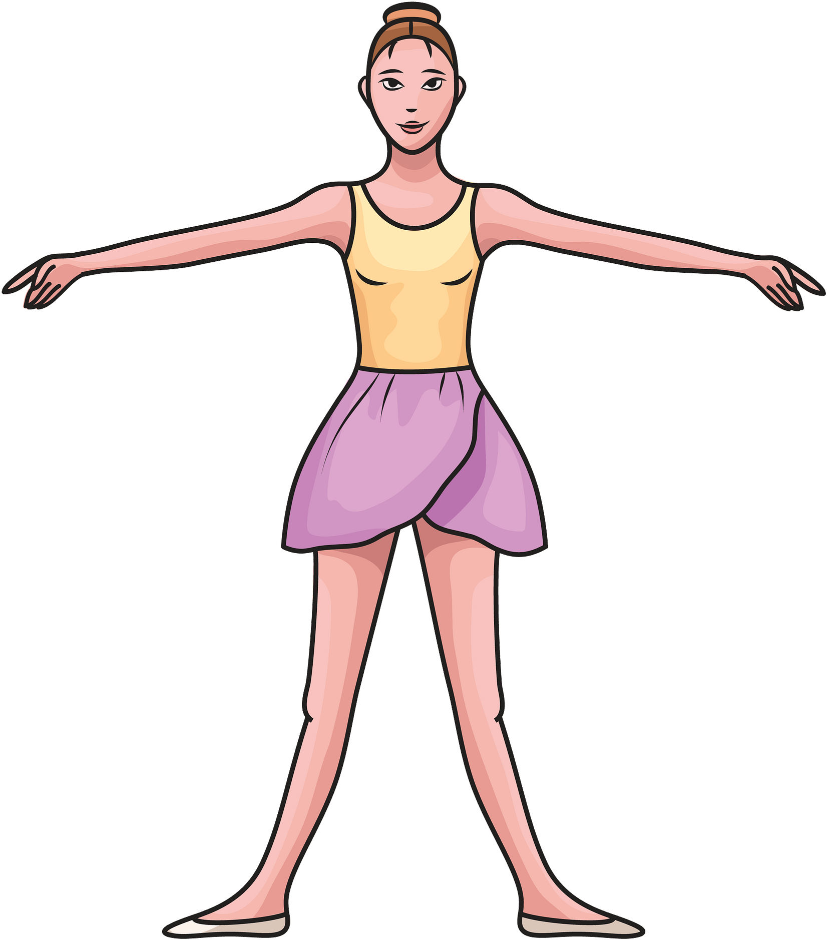2 Posicion De Ballet Clipart (1678x1920), Png Download