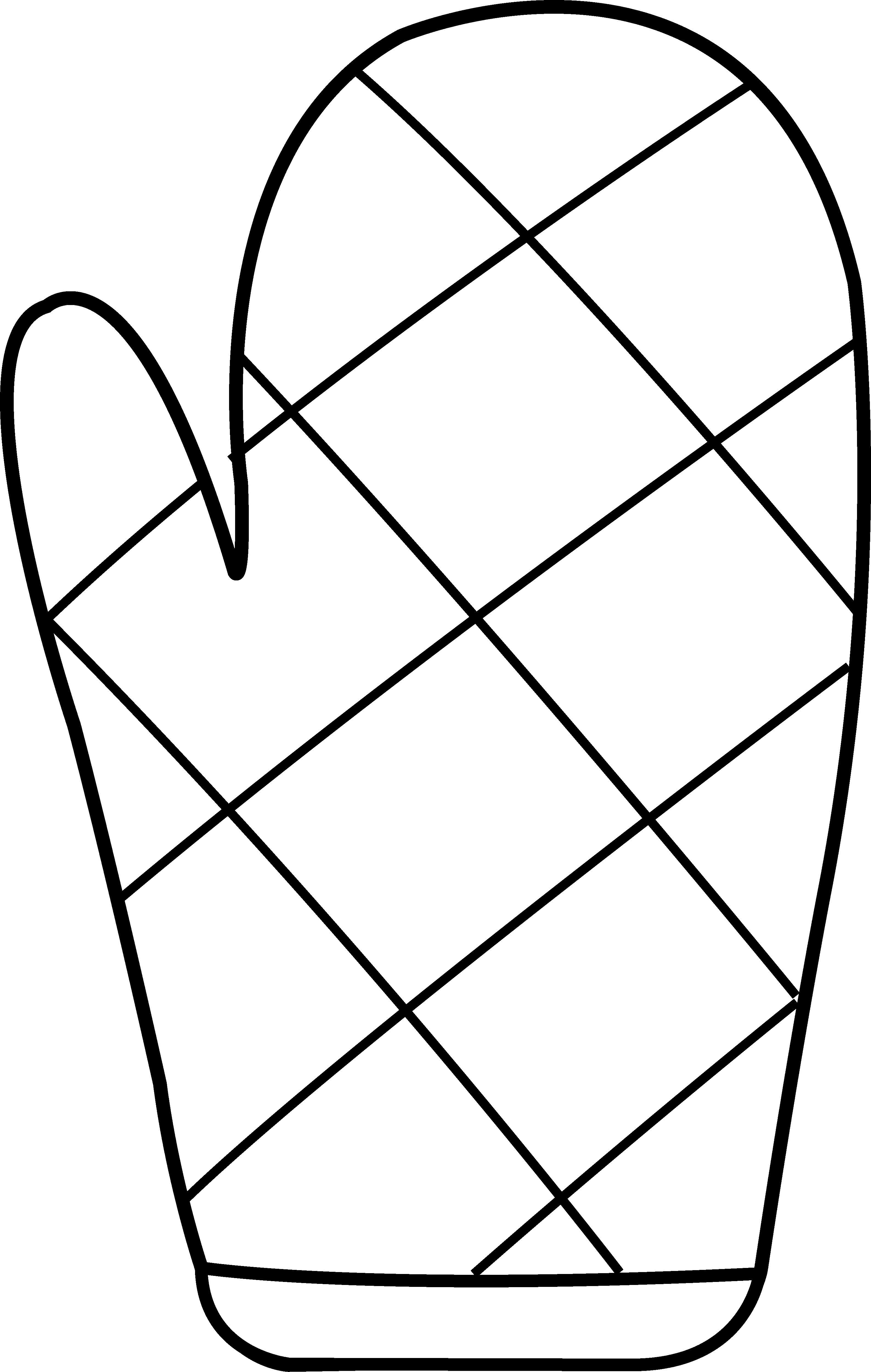 Oven Glove Clipart - Png Download (3175x4997), Png Download