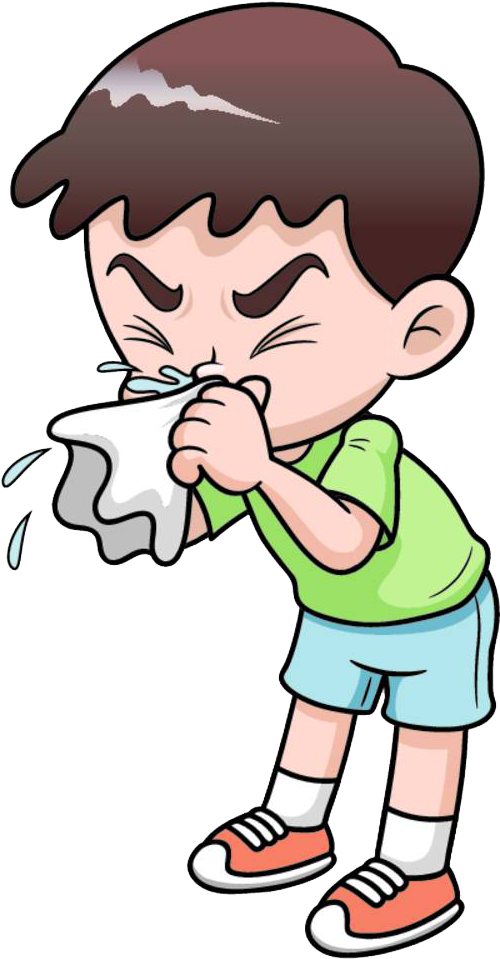 Hd Runny Nose Clipart - Have A Cold Cartoon - Png Download (500x959), Png Download