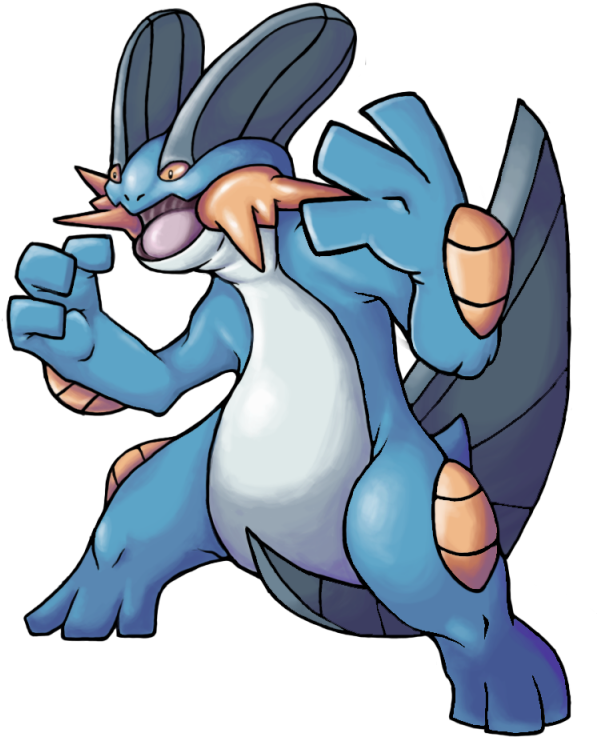 Swampert Png Clipart (606x755), Png Download