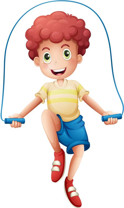 Clipart Resolution 509*800 - Boy Skipping - Png Download (471x789), Png Download