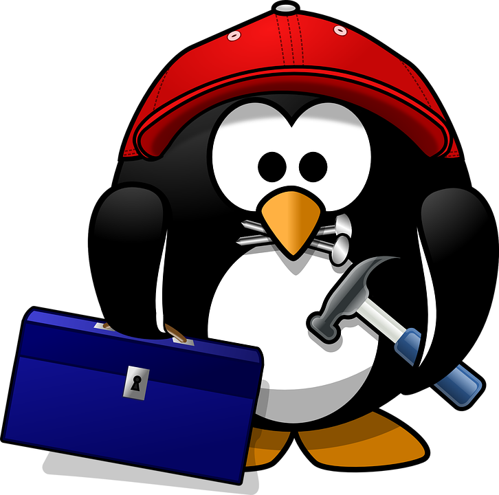 Builder Penguin Clipart (726x720), Png Download