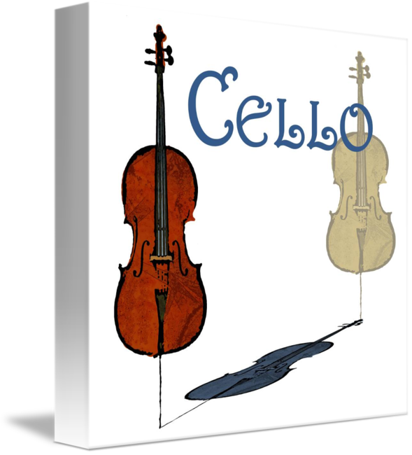 Cello By Evision Arts Clip Royalty Free - Fiddle - Png Download (589x650), Png Download